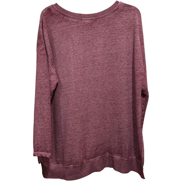 Angels Sweatshirt Womens Plus 1X Pink Lightweight Spread Sunshine Pullover Cozy - Picture 2 of 8